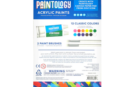 Set de 12 Pinturas Acrílicas - Colores Clásicos