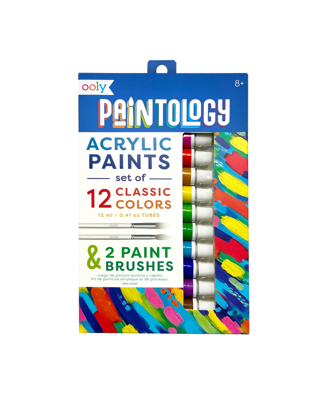 Set de 12 Pinturas Acrílicas - Colores Clásicos