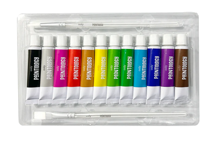 Set de 12 Pinturas Acrílicas - Colores Clásicos