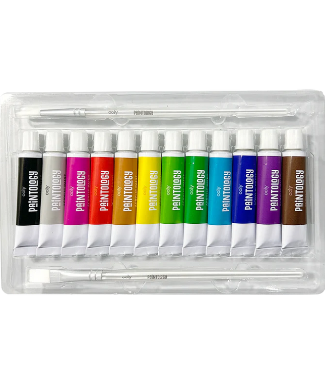 Set de 12 Pinturas Acrílicas - Colores Clásicos