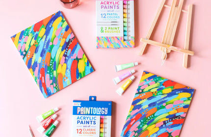 Set de 12 Pinturas Acrílicas - Colores Clásicos