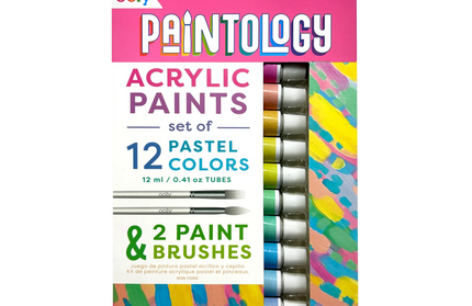 Set de 12 Pinturas Acrílicas- Colores Pasteles