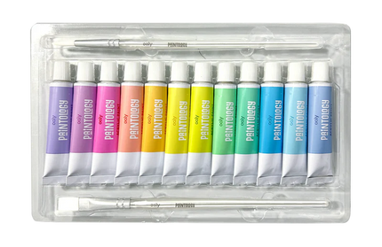 Set de 12 Pinturas Acrílicas- Colores Pasteles