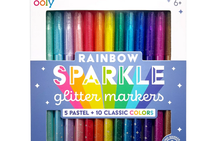 Set de 15 Marcadores - Rainbow Sparkle Glitter