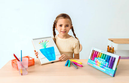 Set de 12 Crayones Gel Acuarela - Rainbow Sparkle Metallic