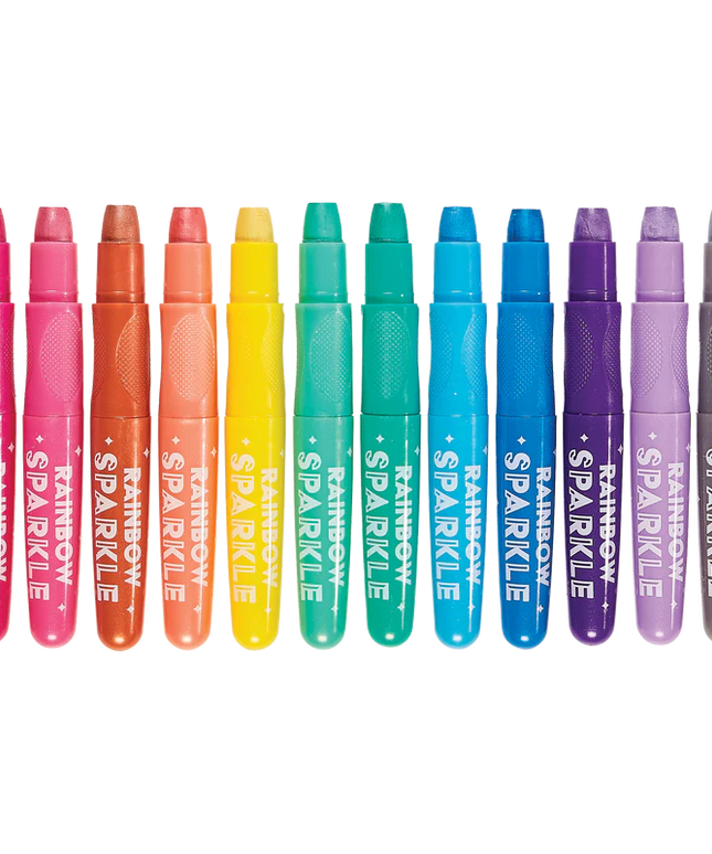 Set de 12 Crayones Gel Acuarela - Rainbow Sparkle Metallic