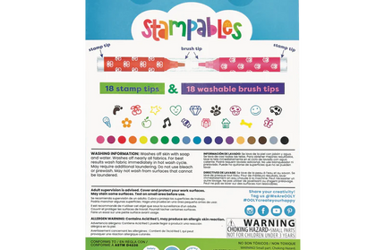 Set de 18 Marcadores Doble Punta - Estampables