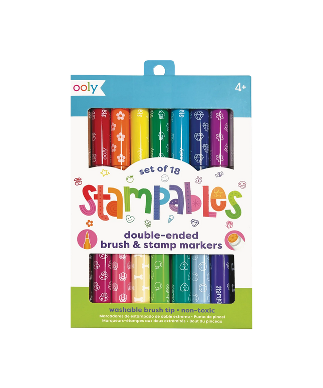 Set de 18 Marcadores Doble Punta - Estampables