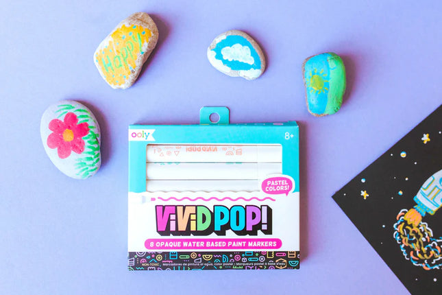 Set de 8 Marcadores Vivid Pod - Colores Pasteles