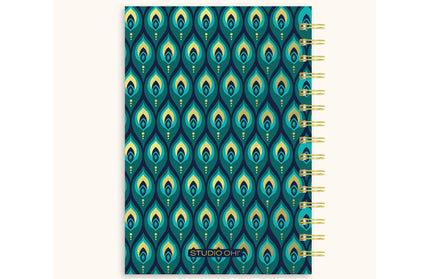 Cuaderno TD Anillado y Pen Loop - Peacock Turquesa