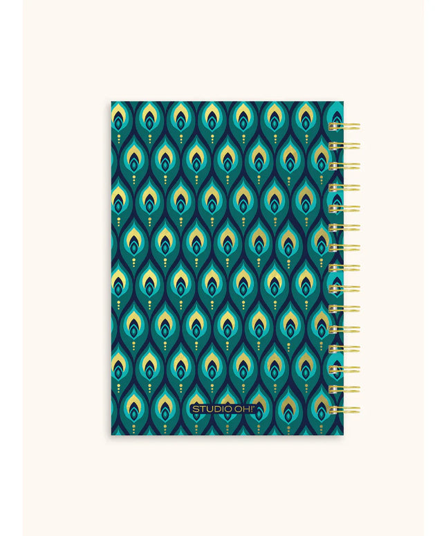 Cuaderno TD Anillado y Pen Loop - Peacock Turquesa