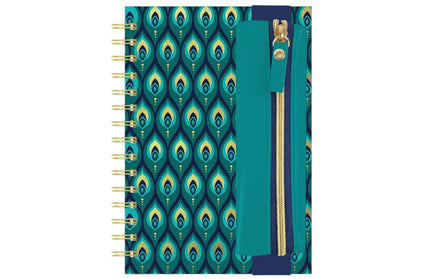Cuaderno TD Anillado y Pen Loop - Peacock Turquesa