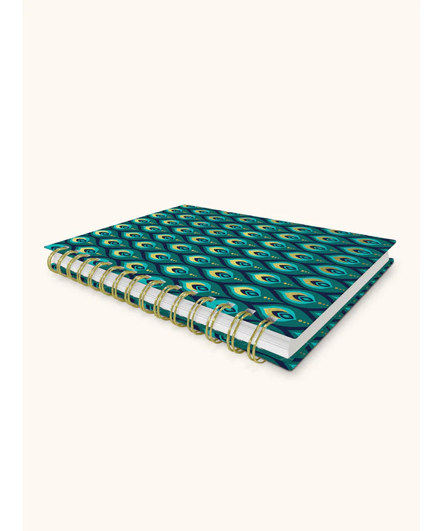 Cuaderno TD Anillado y Pen Loop - Peacock Turquesa