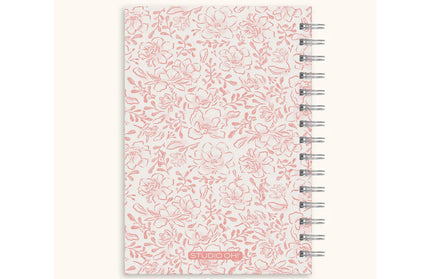 Cuaderno TD Anillado y Pen Loop - Flores Rosadas