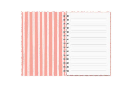 Cuaderno TD Anillado y Pen Loop - Flores Rosadas