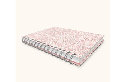Cuaderno TD Anillado y Pen Loop - Flores Rosadas