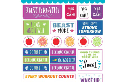 Set de Stickers Fitness Planner