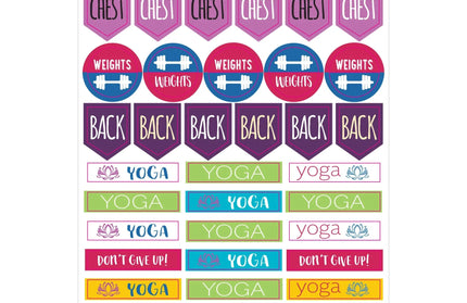 Set de Stickers Fitness Planner