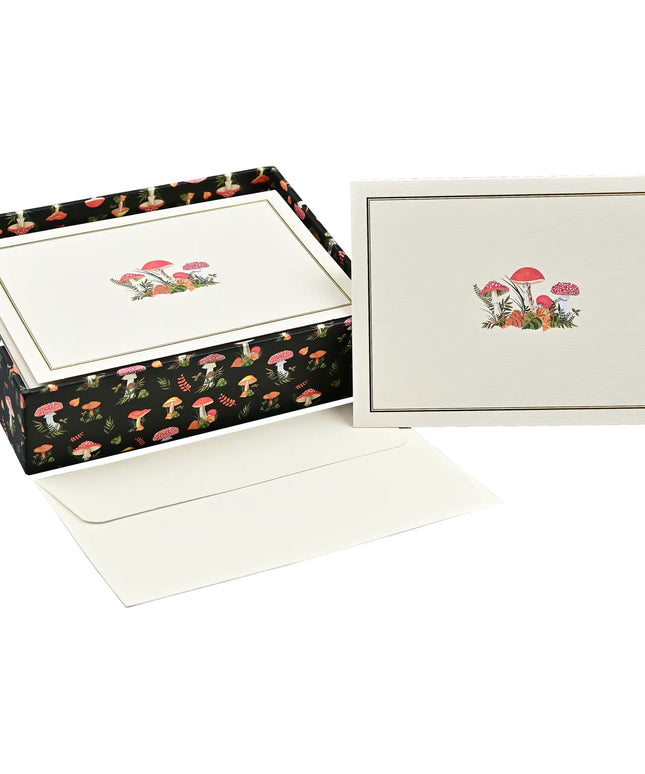 Caja Tarjetas y Sobres Mushrooms
