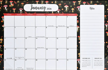 Calendario 2026 12M - Mushrooms