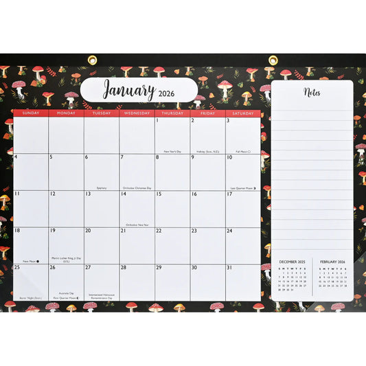 Calendario 2026 12M - Mushrooms