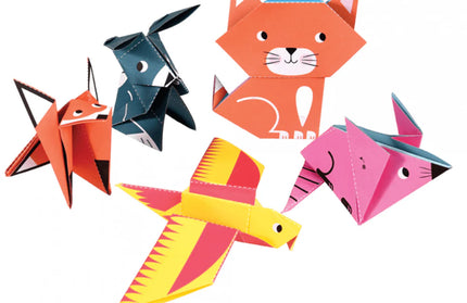 Kit de Origami para Niños - Animales
