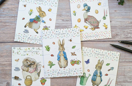 Tarjeta de Notas y Bolígrafo en Caja de Regalo Peter Rabbit
