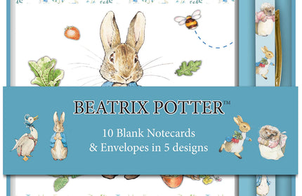 Tarjeta de Notas y Bolígrafo en Caja de Regalo Peter Rabbit