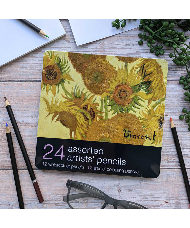 Set de 24 Lápices - Van Gogh Girasoles