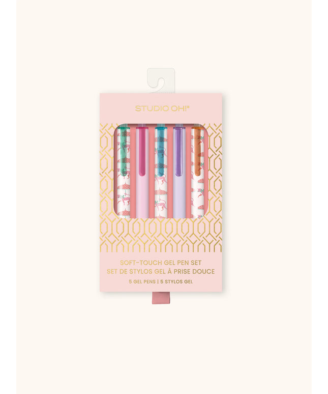 Set 5 Lapices Gel - Leopardo