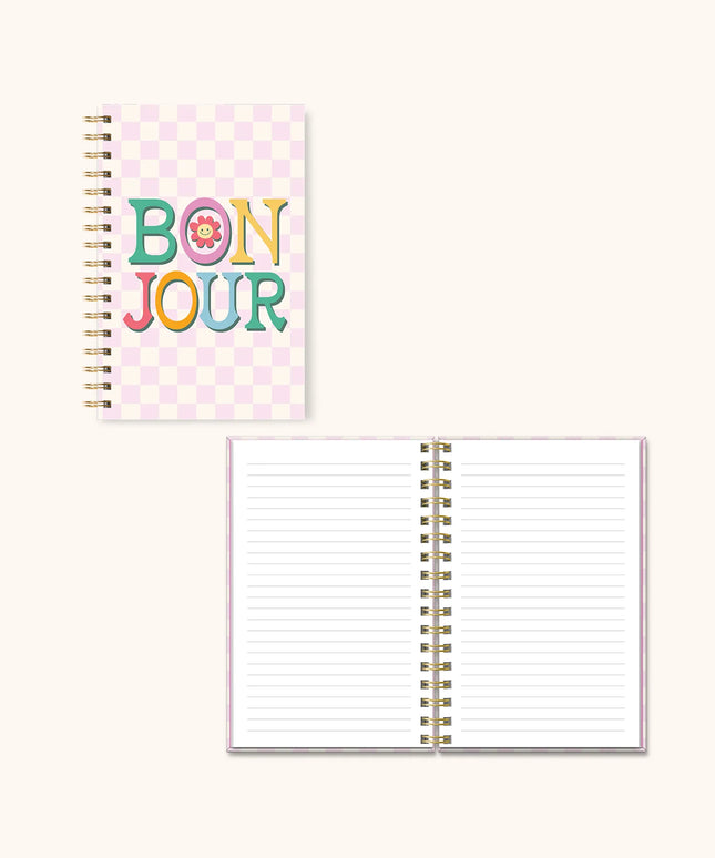 Cuaderno Anillado Mediano TD - Bonjour