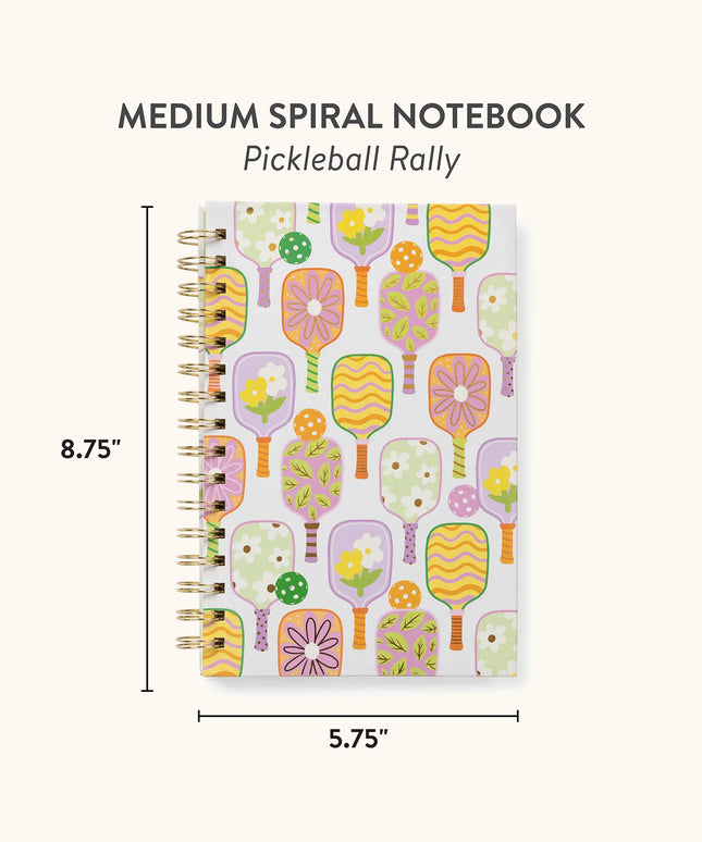 Cuaderno Anillado Mediano Tapa Dura - Pickleball