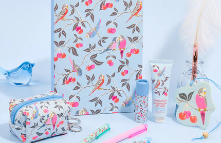 Estuche Llavero - cerezas