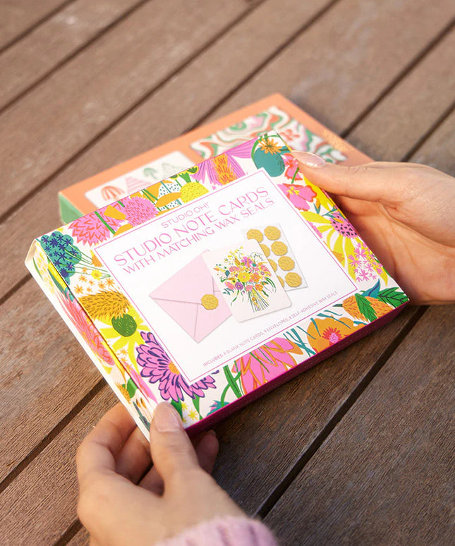 Tarjetas de notas con sellos de cera - Garden Splash