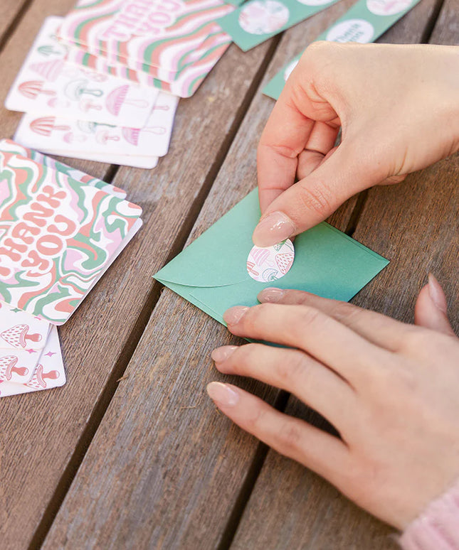 Set 12 Mini Tarjetas con Sobres y Stickers - Wild Realm