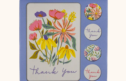 Set 12 Tarjetas con Sobres y Stickers - Springtime Blooms