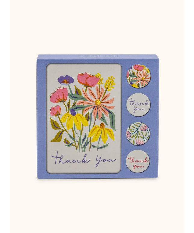 Set 12 Tarjetas con Sobres y Stickers - Springtime Blooms