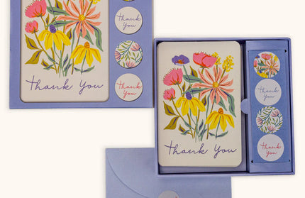Set 12 Tarjetas con Sobres y Stickers - Springtime Blooms