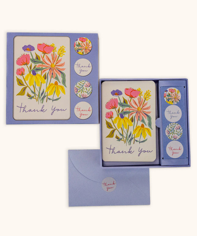 Set 12 Tarjetas con Sobres y Stickers - Springtime Blooms