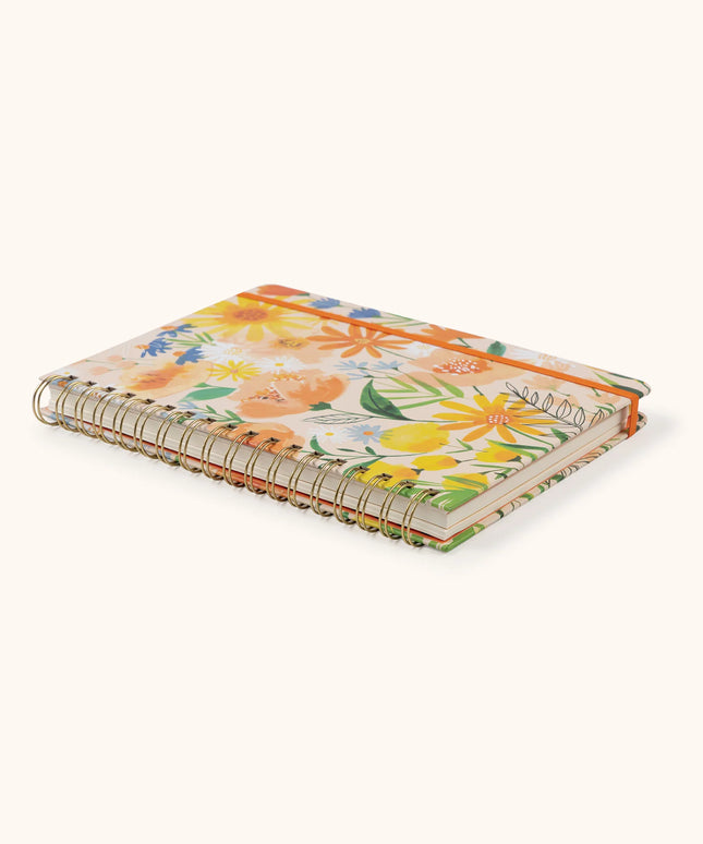 Planificador sin Fecha Tri-Tab - Bold Blossoms