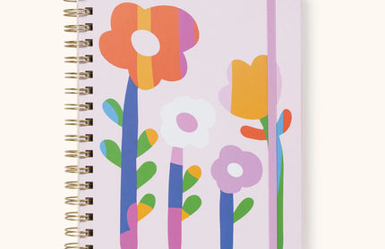Planificador sin Fecha Tri-Tab - Faire Flowers