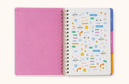 Planificador sin Fecha Tri-Tab - Faire Flowers