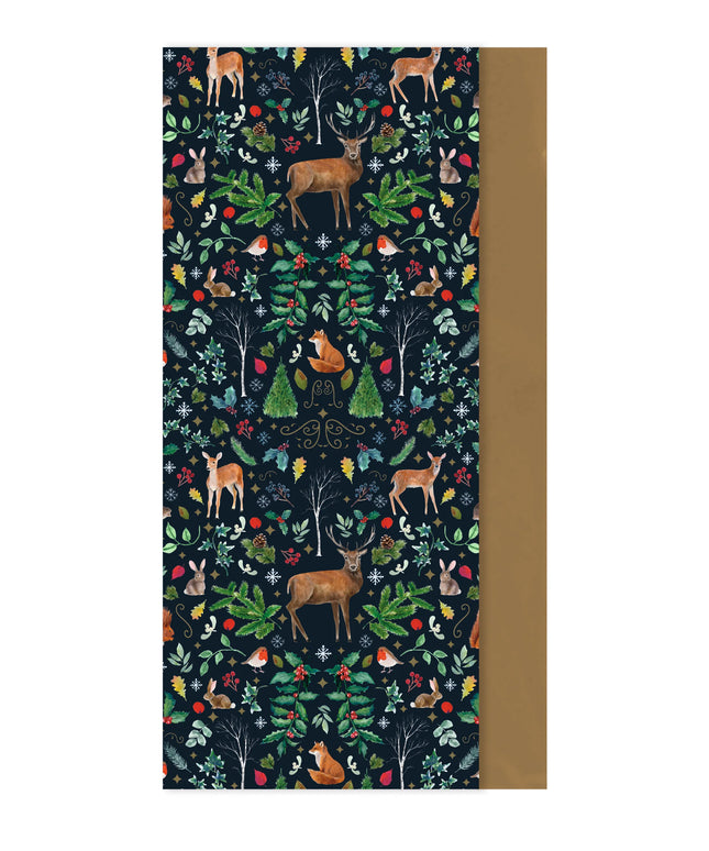 Papel Seda Navidad Set de 8 - Bosque Navideño