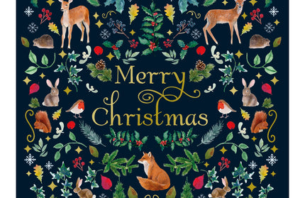 Caja 12 Tarjetas con Sobre Navidad - Bosque Navideño