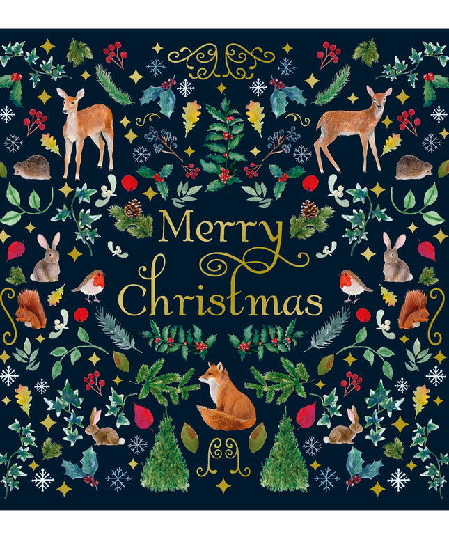 Caja 12 Tarjetas con Sobre Navidad - Bosque Navideño