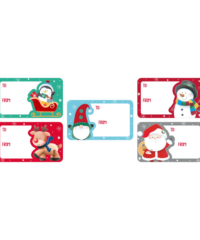 Etiquetas Adhesivas Navidad - Caja Roja 50