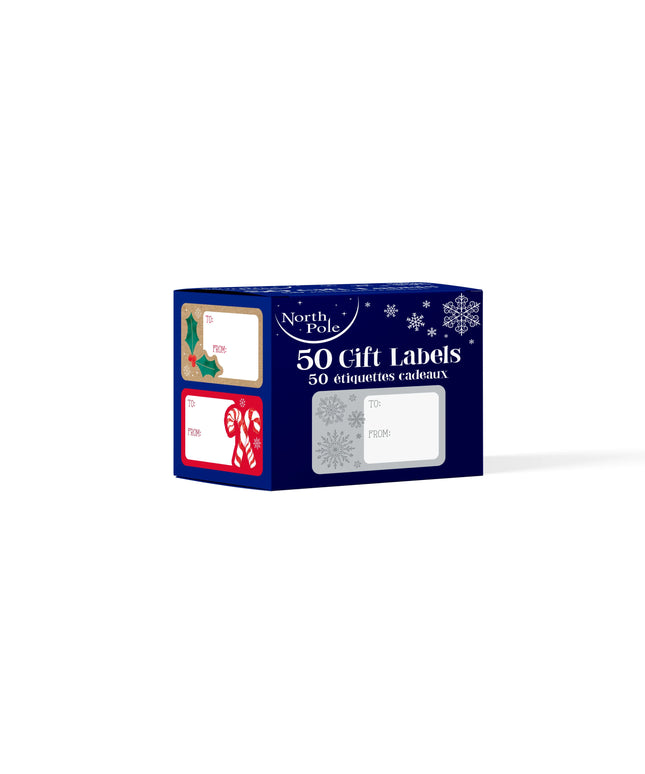 Etiquetas Adhesivas Navidad - Caja Azul 50