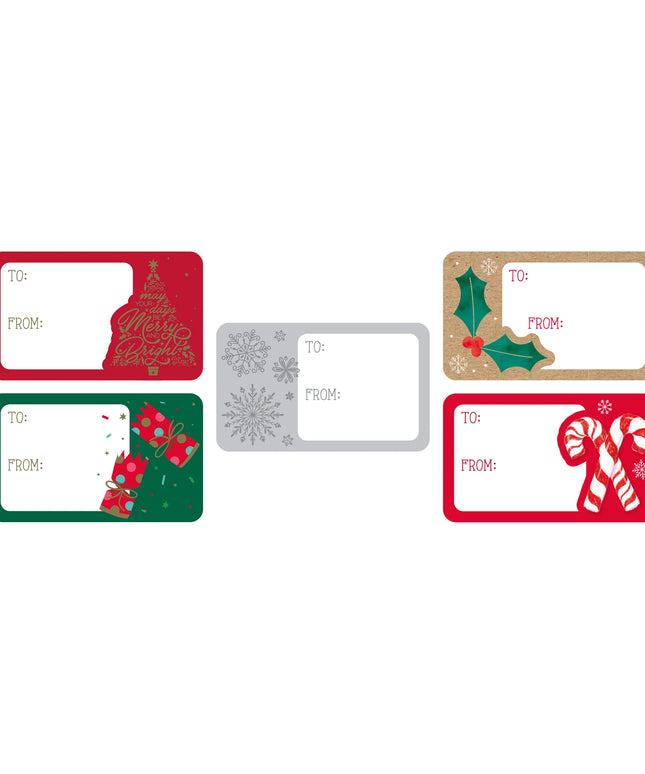 Etiquetas Adhesivas Navidad - Caja Azul 50