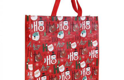 Bolsa Regalo Jumbo Tejida Navidad - Roja HOHOHO