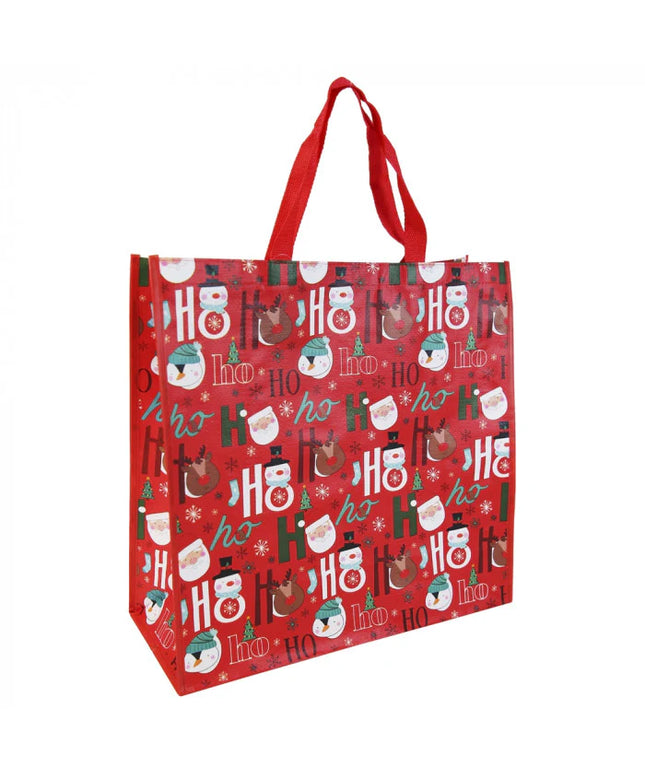 Bolsa Regalo Jumbo Tejida Navidad - Roja HOHOHO